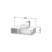 Duravit D-Neo Тумбочка подвесная компакт 100x48х26см., раковина, 1 открытое отделение на левой стороне, цвет: белый высокоглянцевый. 2328400000,  DE493902222
