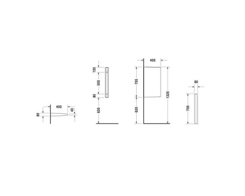 Duravit Starck 3 Перегородка для писсуара, цвет: белый. 8500000000 Duravit Starck 3 Перегородка для писсуара, цвет: белый. 8500000000