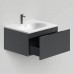 Salini Touch Тумба подвесная 60х50х32см., с раковиной, 1 ящик, верт. фрез., цвет: Anthracite. T600V1AON203