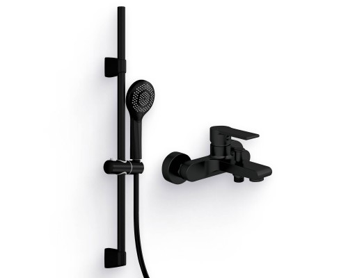 Душевой комплект Смеситель Cersanit Brasko Black 63108 + Гарнитур Neno 63696 черный Душевой комплект Смеситель Cersanit Brasko Black 63108 + Гарнитур Neno 63696 черный
