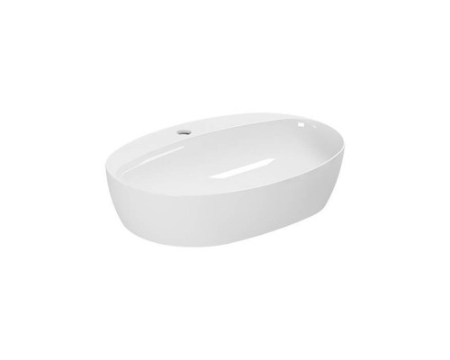 Azzurra Elegance Circle Раковина накладная, 60x42xH14 см, 1 отв., без перелива, цвет: Bianco lucido. ELLA060420CMBI/(ECI60M bi)*1 Azzurra Elegance Circle Раковина накладная, 60x42xH14 см, 1 отв., без перелива, цвет: Bianco lucido. ELLA060420CMBI/(ECI60M bi)*1