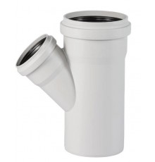 Тройник для бесшумной канализации Ostendorf SKEA 150/100*45°. 337210