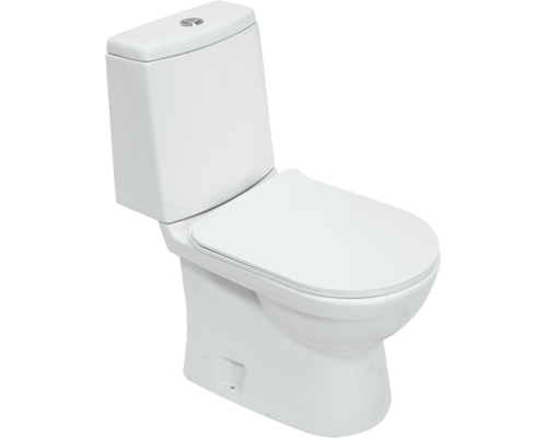 Напольный унитаз компакт Sanita luxe Next Slim c микролифтом, белый