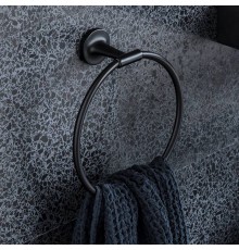 Duravit Starck T Полотенцедержатель - кольцо 22.8см, подвесной, цвет: черный матовый. 0099474600