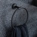 Duravit Starck T Полотенцедержатель - кольцо 22.8см, подвесной, цвет: черный матовый. 0099474600