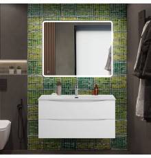 Мебель для ванной комнаты BelBagno Marino-cer-n 100 подвесная, bianco opaco