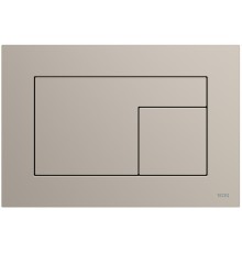 TECEvelvet 9240733 Панель смыва, 2 объёма, 220х150х5 мм, FENIX-против отпечатков, Серовато-бежевая 9240733