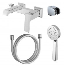 Смеситель для ванны и душа Azario EXQUISITE с ручным душем, хром (AZ-VSN238340C)