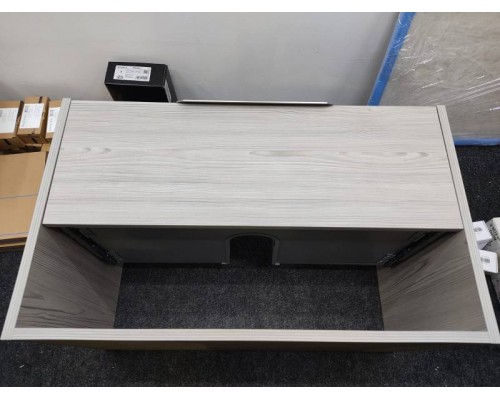 Cerasa Assolo Комплект: база подвесн с ящиком, цвет la/co + столешница из мин/мрам, цвет бел. с 1отв 85x51,5x h50см + зеркало 85*h70 со светильник LED, цвет: larice cosmopolitan. CPCPCMB1CH385 larice cosmopolitan