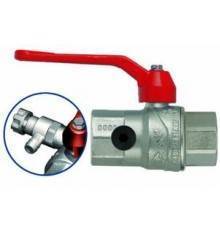 Краны шаровые Кран шаровой со сливом,, 3/4ВВ, крас. 6022R005