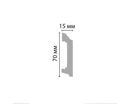 Плинтус напольный DECOMASTER A025 (70*15*2000мм) Плинтус напольный DECOMASTER A025 (70*15*2000мм)