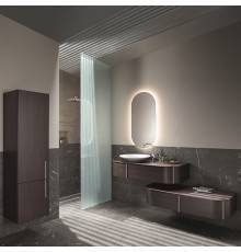 Burgbad Lavo 2.0 Комплект мебели 121х49х25см, с зеркалом LED подсветка по периметру, и подвесным пеналом, цвет: Eiche Dekor Mokka. SIJH050,  MWGU050 C0037,  SFZX121/L G0226 F5059,  KOBW121 G0226 F5059,  HSNP040LG0226F5059