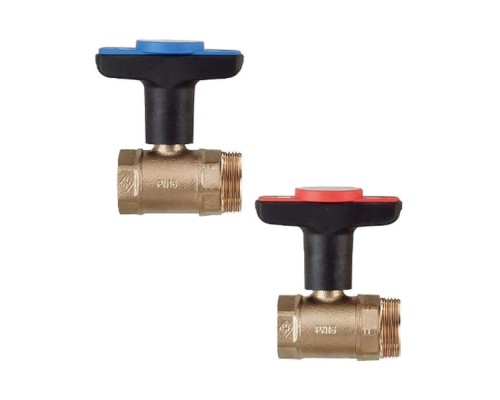 Присоединительный комплект Heimeier №1, с шаровыми кранами Globo H, DN20 9339-01.800