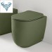 Kerasan Nolita Унитаз безободковый пристенный 55х35 см, Tornado, с креплениями WB5N, цвет: Verde muschio. 531911
