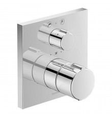 Duravit C.1 Смеситель термостатический для ванны, встраиваемый, с запорным переключателем и клапаном, цвет: хром. GK0900000000,  C15200017010
