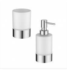 Набор Стакан AQUATEK Лира AQ4428CR хром + Дозатор AQ4429CR хром
