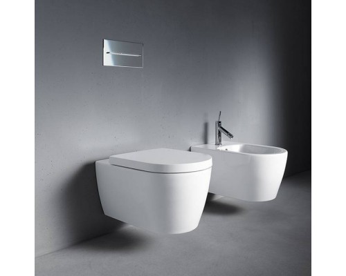 Duravit Me by Starck Унитаз 57х37см., подвесной, Rimless, с креплениями, Durafix, WonderGliss, цвет: белый. 25290900001 Duravit Me by Starck Унитаз 57х37см., подвесной, Rimless, с креплениями, Durafix, WonderGliss, цвет: белый. 25290900001