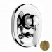 Nicolazzi Petit Mont Blanc Смеситель для душа, встраиваемый, с переключением, 2 источника, ручки белая керамика, цвет: бронза. 4060, 3460BZ76