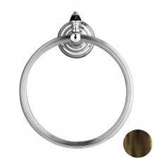 DevonDevon Black Diamond Полотенцедержатель - кольцо 21см., подвесной, цвет: черный/бронза. BLKD507BR