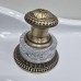 DevonDevon Excelsior Swan Смеситель для раковины на 3 отверстия, цвет: античная латунь. EXC-SW101OTS