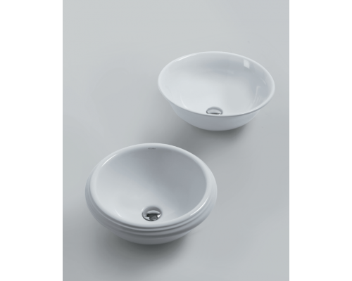 Azzurra Jubilaeum Раковина накладная круглая 45xH18 см, без отв., цвет: Bianco lucido. JULA04518000BI/(JUB50/APP bi)*0 Azzurra Jubilaeum Раковина накладная круглая 45xH18 см, без отв., цвет: Bianco lucido. JULA04518000BI/(JUB50/APP bi)*0