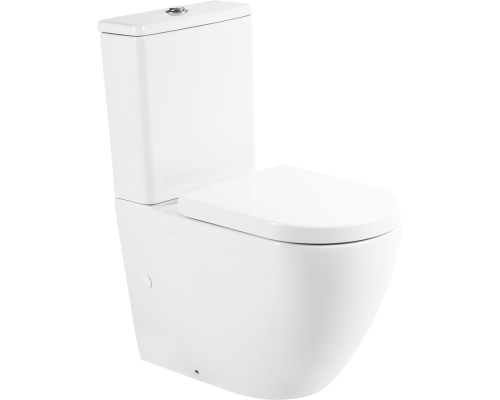 Унитаз-компакт BelBagno Sfera-r BB2141CPR безободковый, крышка BB105SC с микролифтом, бачок BB2141T