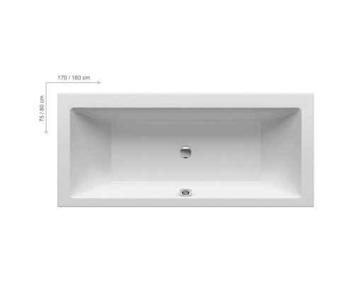 Ravak Formy 01 Slim Ванна 170х75см, встраиваемая, цвет: белый. C691300000