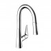 Hansgrohe Talis M51 Смеситель для кухни, на 1 отв однорычажный, поворотный излив 18.5см с вытяжным душем, 2jet, h15.2см, цвет: хром. 72815000