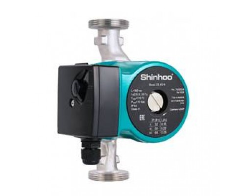 Насос, SHINHOO, циркуляционный BASIC 25-4S N 180 1x230V c проточной частью из нержавеющей стали Насос, SHINHOO, циркуляционный BASIC 25-4S N 180 1x230V c проточной частью из нержавеющей стали