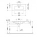 Duravit ME by Starck Раковина 103x49 см, 1 отв., цвет: белый. 2336100000
