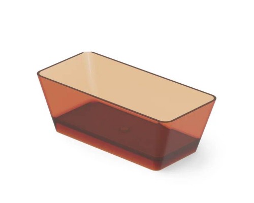 Dea Design Modern Ванна 170х78х58см., отдельностоящая, Glasstek, прозрачная смола, цвет: Sunset R1. DD8603 1700 R1
