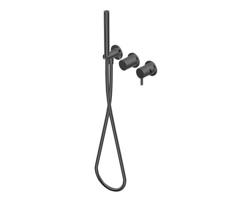 Ritmonio Diametro35 S Смеситель для ванны, встраиваемый, на 2-3 источника, цвет:  Brushed Black Chrome. PR52GG201BLX