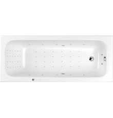 Акриловая ванна WHITECROSS Vibe 0105.170070.100.NANO.CR 170x70 см, с гидромассажем, с каркасом, со сливом-переливом, с донным клапаном