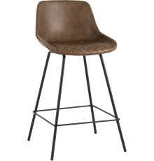 Полубарный стул Stool Group Texas экокожа коричневая
