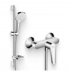 Душевой комплект Смеситель для душа Hansgrohe Logis E 71610000 + Гарнитур Croma Select  E 26586400