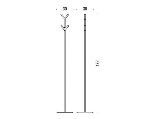 Colombo Planets Стойка вешалка 178 см, цвет: хром. B9812.CR
