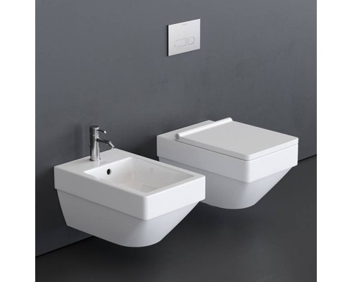 Duravit Vero Air Унитаз подвесной 57х37см, безободковый с сиденьем, цвет: белый. 2525090000