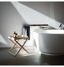 AGAPE X Столик 47.3х40х49.3см., низкий, с съемным подносом, отделка: Rovere naturale. ACOM0623RT