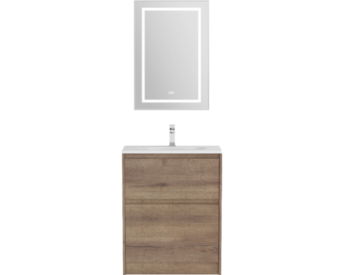 Мебель для ванной комнаты BelBagno Kraft 39 70 напольная, rovere tabacco, раковина BB-8099-3-70