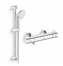 Душевой комплект Термостат Grohe Grohtherm 800 34558000 для душа + Гарнитур Tempesta New 27853001