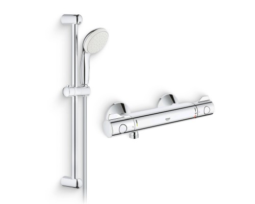 Душевой комплект Термостат Grohe Grohtherm 800 34558000 для душа + Гарнитур Tempesta New 27853001 Душевой комплект Термостат Grohe Grohtherm 800 34558000 для душа + Гарнитур Tempesta New 27853001