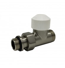 Прямой клапан SR Rubinetterie Tondera термостатический 1/2 х3/4E, цвет матовый никель 0635-1500NSE0