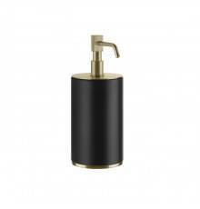 Gessi Venti20 Дозатор для жидкого мыла настольный, цвет: черный, фурнитура Brushed Brass PVD. 65438#727