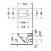 Duravit DuraStyle Унитаз подвесной 54х37см, с креплением, цвет: белый. 2552090000