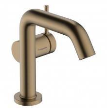 Hansgrohe Tecturis S Смеситель для раковины, на 1 отв., донным клапаном, цвет: бронза матовая. 73320140