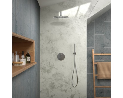 Ideal Standard Ceratherm T100 Душевой комплект: встраиваемый термостатический смеситель, верхний душ Oslash;30см., держатель, лейка для душа и шланг 175см., цвет: хром. A7573AA