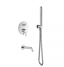 AQM8406CR Набор для комплектации ванны с изливом и смесителем, хром AQM8406CR