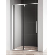 AQM7108-9 Душевая дверь в нишу 900х1950 мм, стекло 6 мм, прозрачное, EasyClean, Профиль Хром AQM7108-9