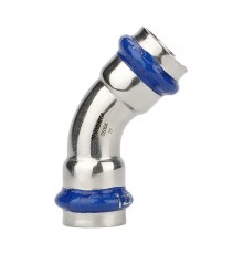 Угольник 45° двухраструбный Varmega Inox Press 42×42 мм. VM712004242
