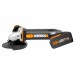 Угловая шлифмашина аккумуляторная WORX WX803, 20В, 125 мм, 1*2,0Ач + 1*4,0 Ач, кейс